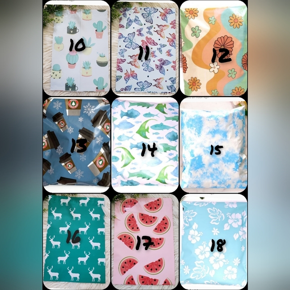 100 10X13 PICK YOUR OWN DESIGN POLY MAILER - Picture 3 of 6